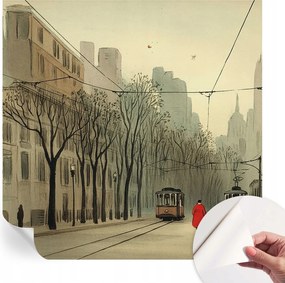 Modern öntapadós fotótapéta falra Városi szimmetria 250x250 cm