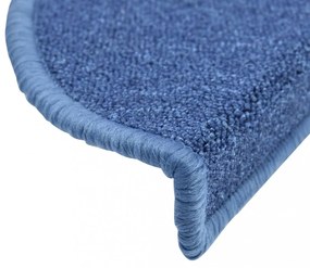 15 db kék félkör alakú lépcsőszőnyeg 56 x 17 x 3 cm