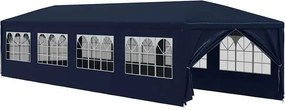 vidaXL kék kerti pavilon 3 x 12 m