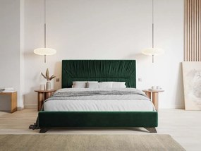 Franciaágy 160 cm Lania 160 (ágyráccsal) (zöld) . 1098720