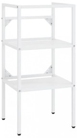 fehér vas fürdőszobai mosdókagylókeret 40 x 38 x 83 cm