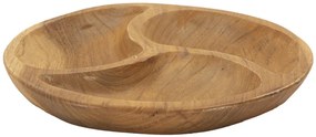 Tálca 3 részes teak ø 25,5x3cm
