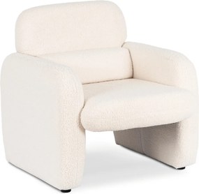 Pihenőfotel krém színben, bouclé kárpittal TOGO