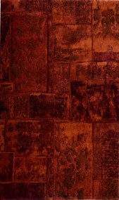 Grohar prémium modern szőnyeg vörös barna 200 x 290 cm