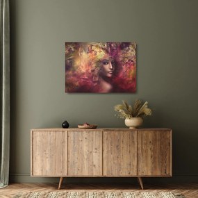 Üveg kép - Fantasy nő (70x50 cm)