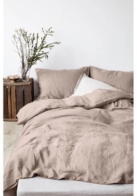 Világosbarna len párnahuzat, 70 x 90 cm - Linen Tales