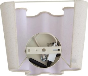 Japandi fali lámpa bézs vászonnal 20 cm - Oyster