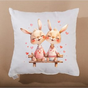 EMI Bunny Together díszpárna 40x40 cm