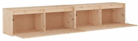 2 darab tömör fenyőfa faliszekrény 100 x 30 x 35 cm