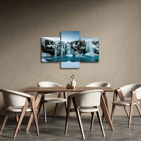 Befagyott vízesés képe (90x60 cm)