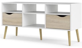 Oslo fehér TV-állvány, 117 x 57 cm - Tvilum