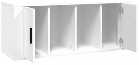 fehér szerelt fa TV-szekrény 100 x 35 x 40 cm