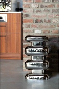 Fém tárolóasztal 29x29 cm Stubby – Dutchbone