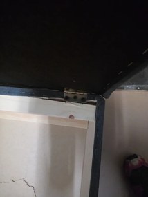 AKCIÓ Sötétszürke ZENOVA puff tárolóhellyel 65x65 cm II. osztály