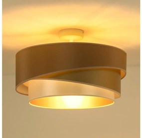 Duolla - Felületre szerelhető csillár KOBO 1xE27/15W/230V átm. 45 cm réz/arany/fehér 606158