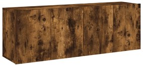 2 db füstös tölgy színű fali TV-szekrény 60 x 30 x 41 cm