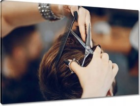 Vászonkép 90x60 Fodrászfelszerelés