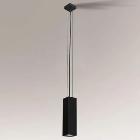 Shilo 5545 - Csillár zsinóron KOBE 1xGU10/15W/230V fekete