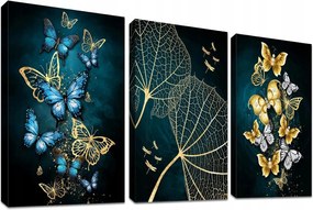 Halflemart 3 paneles vászonkép fa keretben 60 x 40 cm