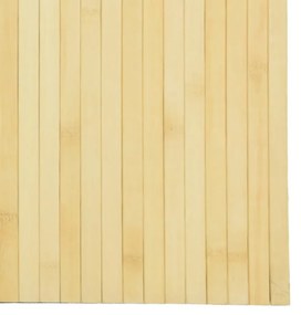 világos természetes bambusz térelválasztó 165 x 400 cm