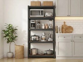 Fém polcos állvány TAYLOR 5 polc 150x75 cm