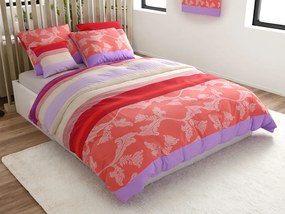 Renforcé pamut ágynemű IMARA piros Ágyneműhuzat mérete: 2 db 80 x 80 cm | 200 x 220 cm