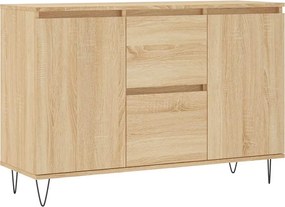 vidaXL sonoma tölgy színű szerelt fa tálalószekrény 101,5 x 35 x 70 cm