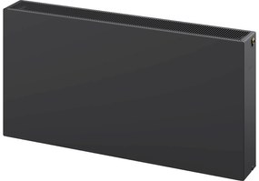Mexen Flat CCF33, panelradiátor 900 x 1100 mm, alsó középső csatlakozás, 3301 W, antracit, W6C33F-090-110-66
