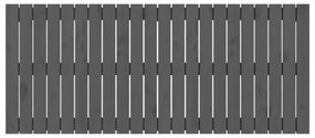 szürke tömör fenyőfa fali fejtámla 140x3x60 cm