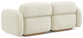 Krémszínű buklé moduláris kanapé 190 cm Ailani – Makamii