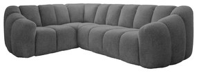 Szürke sarokkanapé (bal oldali-L alakú) Shell – Miuform