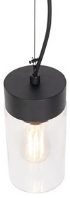 Modern függőlámpa fekete IP44 - Jarra