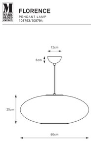 Markslöjd 108793 - Csillár zsinóron FORENCE 1xE27/40W/230V átm. 60 cm fekete