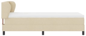 Boxspring Ágy Matraccal Krém 90x200 cm Szövet