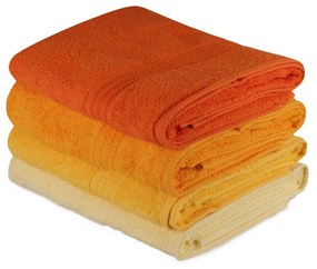 Fürdőlepedő Szett (4 db) Rainbow - Sárga