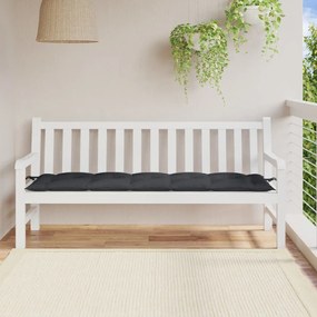 melange antracitszürke szövet kerti padpárna 180 x 50 x 7 cm