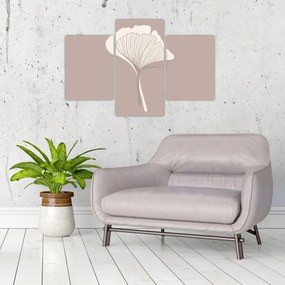 Kép - Bézs színű levelek N⁰3 (90x60 cm)
