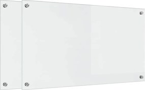 vidaXL Konyhai splashback 2 pcs Átlátszó 90 x 50 cm edzett üveg