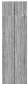 vidaXL szürke sonoma színű szerelt fa tárolószekrény 70x42,5x225 cm