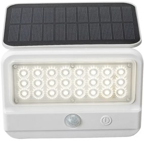Rabalux 77090 - FLAXTON LED 7W 3,7V IP54 fehér napelemes fali lámpa