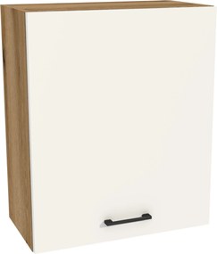 Konyhaszekrény felső 60/72 Capri korpusz tölgy Evoke front fehér matt