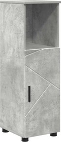 vidaXL Fürdőszoba Székény Beton Szürke 30 x 35 x 95 cm Faanyag & Fém