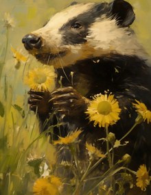 Poszter 50x65cm Rét a borz szemében