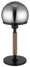 Globo 21954S - Asztali lámpa HAKU 1xE27/40W/230V fekete/barna