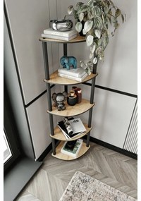 Corner Oak polc, 5 polca