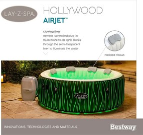 Lay-Z-Spa Hollywood AirJet masszázsmedence 196 cm x 66 cm