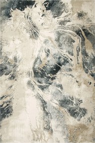 Modern Szőnyeg Kék Bézs Krém Beton Márvány Garda 240x330 cm