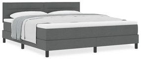 Boxspring Ágy Matrac Mályva Szürke 180x200 cm Szövet