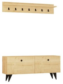 Fali akasztó cipővel Rupa Oak