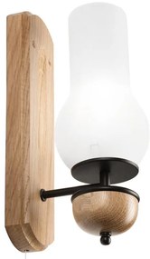 Brilagi - LED Fali lámpa COTTAGE 1xE14/40W/230V tölgy/fehér